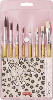Produktbild: Schulpinsel 8er-Set Sweet Wild Cat