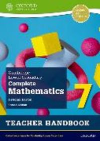 Produktbild: Cambridge Lower Secondary Complete Mathematics 7: Teacher Handbook
