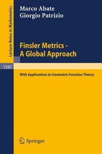 Produktbild: Finsler Metrics - A Global Approach