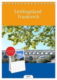 Produktbild: Tischplaner 2027 - Lieblingsland Frankreich (A5 Tischkalender zum Aufstellen) CALVENDO