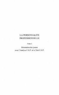 Produktbild: Personnalite professionnelle t. 2