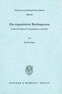 Produktbild: Die organisierte Rechtsperson.