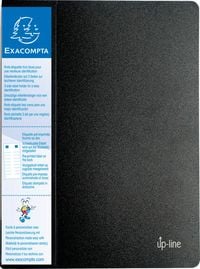Produktbild: EXACOMPTA up-line Sichtbuch, mit 40 Sichtbuchtaschen schwarz