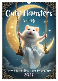 Produktbild: Cute Hamsters - For Kids - (Wall Calendar 2027 DIN A3 portrait), CALVENDO 12 Month Wall Calendar