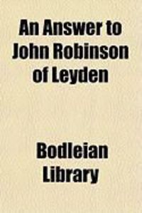 Produktbild: An Answer to John Robinson of Leyden