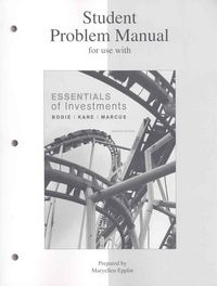 Produktbild: Student Problem Manual for Use with Essentials of Investments