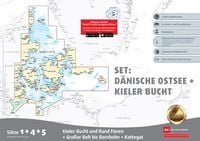 Produktbild: Sportbootkarten Satz 1, 4 und 5 Set: D&auml;nische Ostsee und Kieler Bucht (Ausgabe 2026)
