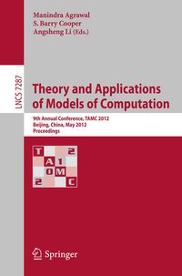Produktbild: Theory and Applications of Models of Computation
