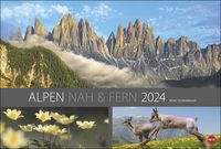 Alpen nah und fern Edition Kalender 2024. Wandkalender mit faszinierenden Fotos der Alpen. Hochwertiger Kalender, Landschaften 2024 im Großformat. von Heinz Schmidbauer