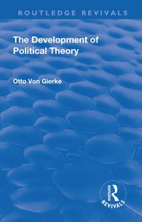 Produktbild: Gierke, O: Revival: The Development of Political Theory (193