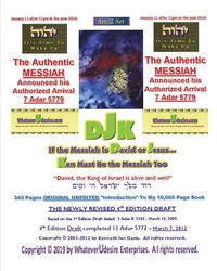 Produktbild: If The Messiah Is David Or Jesus - Ken Must Be The Messiah Too! The "Introduction To DjK" - Volume Edition Part 1 of 2