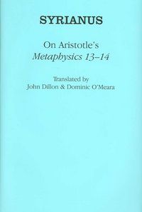 Produktbild: Syrianus: On Aristotle's "Metaphysics 13-14"