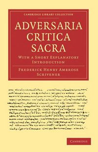Produktbild: Adversaria Critica Sacra