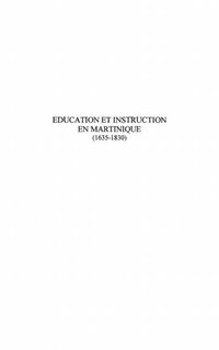 Produktbild: Education et instruction en martinique