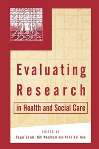 Produktbild: Evaluating Research in Health and Social Care
