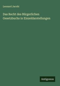Produktbild: Das Recht des B&uuml;rgerlichen Gesetzbuchs in Einzeldarstellungen