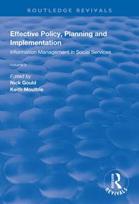 Produktbild: Moultrie, K: Effective Policy, Planning and Implementation
