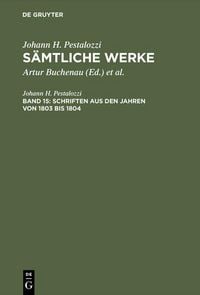 Produktbild: Schriften aus den Jahren von 1803 bis 1804
