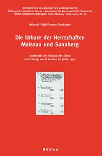 Produktbild: Die Urbare der Herrschaften Maissau und Sonnberg