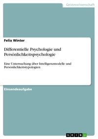Produktbild: Differentielle Psychologie und Pers&ouml;nlichkeitspsychologie