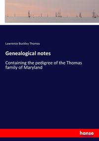 Produktbild: Genealogical notes