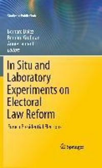 Produktbild: In Situ and Laboratory Experiments on Electoral Law Reform