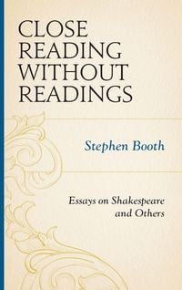 Produktbild: Close Reading without Readings