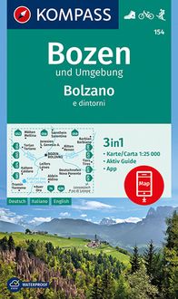 Bild vom Artikel KOMPASS Wanderkarte 154 Bozen und Umgebung, Bolzano e dintorni 1:25.000 vom Autor 
