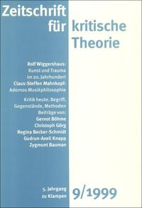 Produktbild: Zeitschrift f&uuml;r kritische Theorie / Zeitschrift f&uuml;r kritische Theorie, Heft 9 (1999)