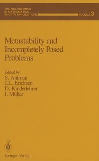 Produktbild: Metastability and Incompletely Posed Problems