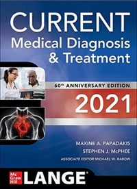 Produktbild: Papadakis, M: CURRENT Medical Diagnosis and Treatment 2021