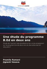 Produktbild: Une &eacute;tude du programme B.Ed en deux ans