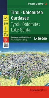 Produktbild: Freytag & berndt Stra&szlig;enkarte Tirol - Dolomiten - Gardasee - Panorama 1:450.000