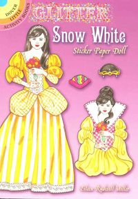 Glitter Snow White Sticker Paper Doll
