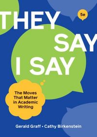 Produktbild: Graff, G: "They Say / I Say"