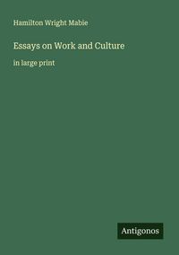 Produktbild: Essays on Work and Culture
