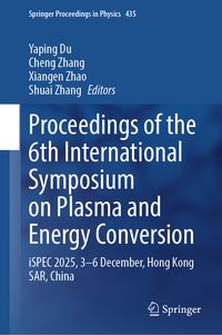 Produktbild: Proceedings of the 6th International Symposium on Plasma and Energy Conversion