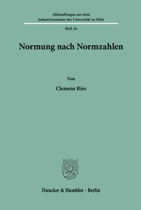 Produktbild: Normung nach Normzahlen.