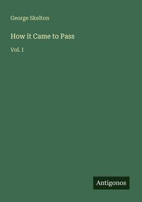 Produktbild: How it Came to Pass