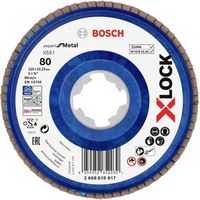 Produktbild: Bosch Accessories 2608619817 X551 F&auml;cherschleifscheibe Durchmesser 125 mm Bohrungs-&Oslash; 22.23 mm K&ouml;rnung (num) 80 1 St.