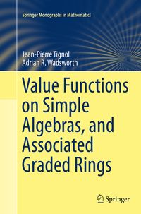 Produktbild: Value Functions on Simple Algebras, and Associated Graded Rings