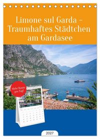 Produktbild: Tischplaner 2027 - Limone sul Garda - Traumhaftes St&auml;dtchen am Gardasee (A5 Tischkalender zum Aufstellen) CALVENDO