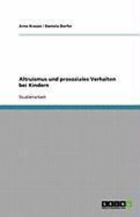 Produktbild: Altruismus und prosoziales Verhalten bei Kindern