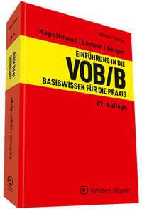 Bild vom Artikel Einführung in die VOB/B vom Autor Klaus D. Kapellmann