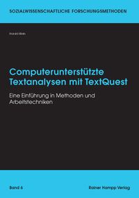 Produktbild: Computerunterst&uuml;tzte Textanalysen mit TextQuest