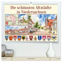 Produktbild: Die sch&ouml;nsten Altst&auml;dte in Niedersachsen (hochwertiger Premium Wandkalender 2027 DIN A2 quer), Kunstdruck in Hochglanz