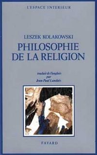 Produktbild: Philosophie de la religion