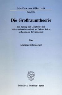 Produktbild: Die Gro&szlig;raumtheorie.