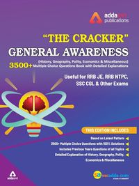 Produktbild: The Cracker General Awareness (History, Geography, Polity and others) MCQ Book for RRB JE, NTPC, RRC Group D and other Exams 2019 (In English Printed