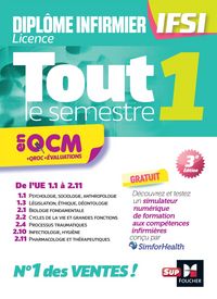 Produktbild: Tout le semestre 1 en QCM et QROC - DEI IFSI - 3e &eacute;dition - Entra&icirc;nement